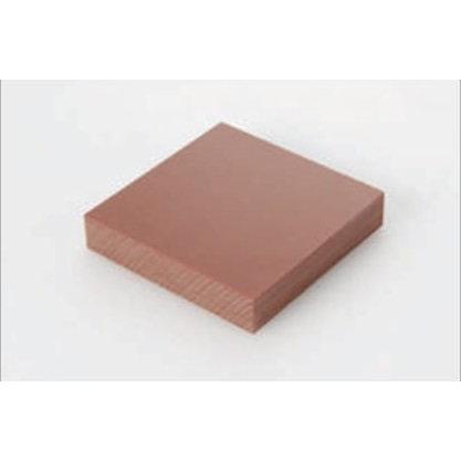 プラスチック 布ベーク 切板(茶) 板厚 15mm 250mm×750mm