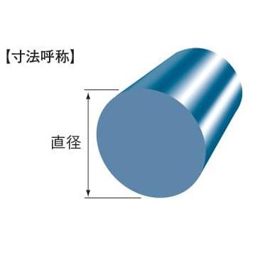 プラスチック MC901 丸棒（青） 直径 60mm 460 mm : 954419301
