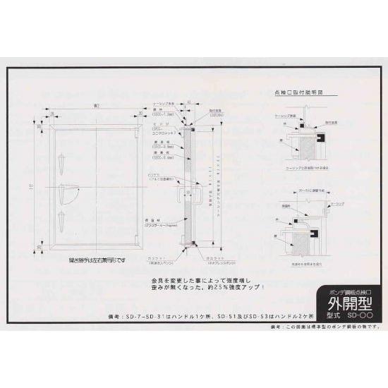 点検扉・外開型 SD-27 : アナハイム 厨房用設備販売 - 通販 - Yahoo