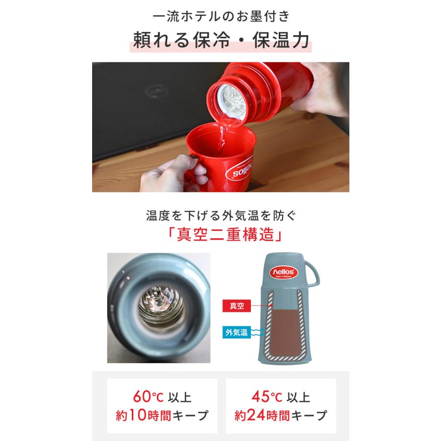 helios ヘリオス 魔法瓶 水筒 エレガンス 500ml 保温 保冷 ポット