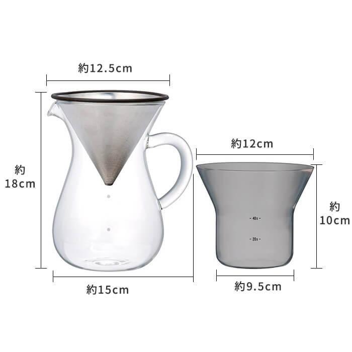 コーヒーカラフェセット 4杯分 600ml ステンレス フィルター 4cups コーヒーメーカー コーヒーポット コーヒーサーバー  KINTO｜analostyle｜10