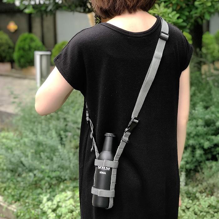 GENIAL ボトルハーネス 水筒 ホルダー ストラップ ショルダー ドリンク