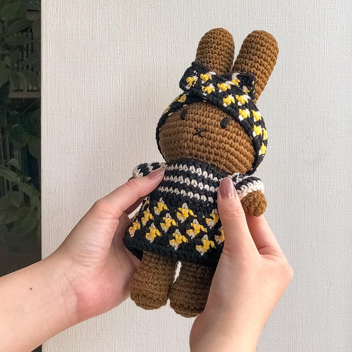 【新品タグ付き】オランダ限定　ミッフィー ぬいぐるみ 編み物 Miffy（ミッフィー） 【当店限定】 JUST DUTCH メラニー ハンドメイド