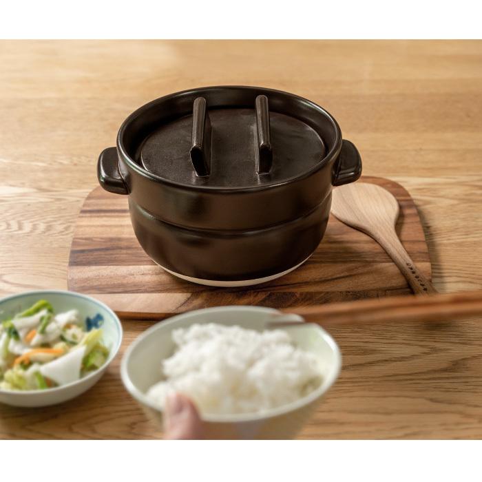 かもしか道具店 炊飯土鍋 ご飯鍋 1合 ごはんの鍋 一合炊き 日本製 : あ