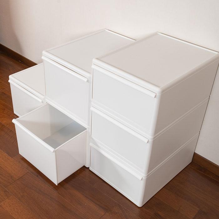 Like-it（ライクイット） 組み合わせて使える収納ケース ワイド M【3個