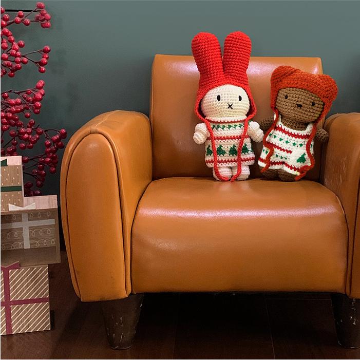JUSTDUTCH ジャストダッチ　ミッフィー　ボリス　2体セット Miffy（ミッフィー） 【正規販売】 ジャストダッチ ボリス クリスマス