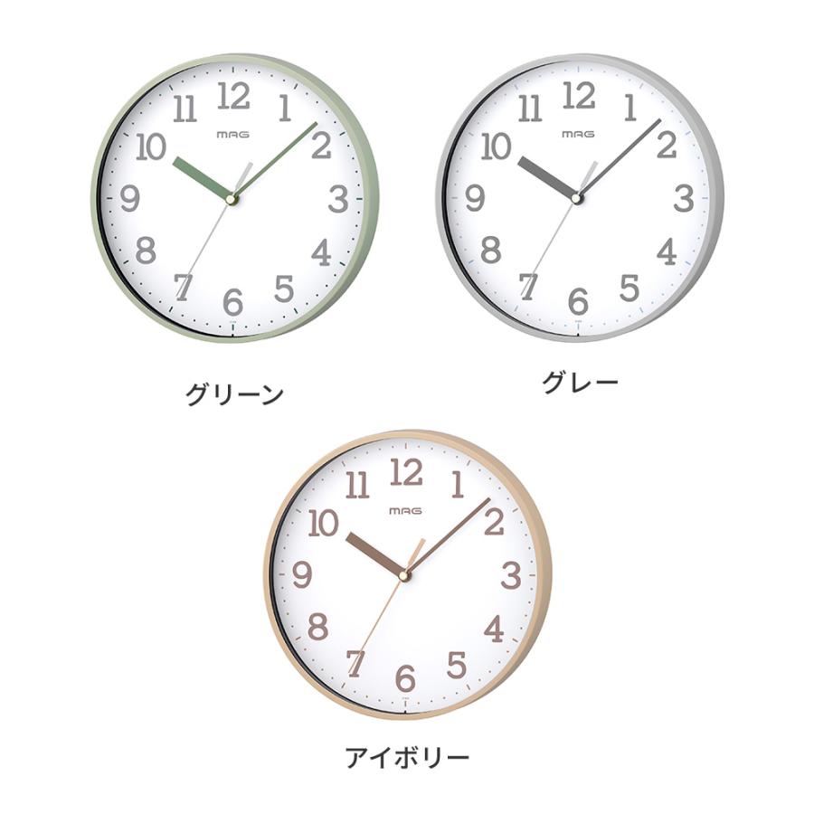 MAG（ノア精密） 掛け時計 静音 連続秒針 MAG ガレット ウォール