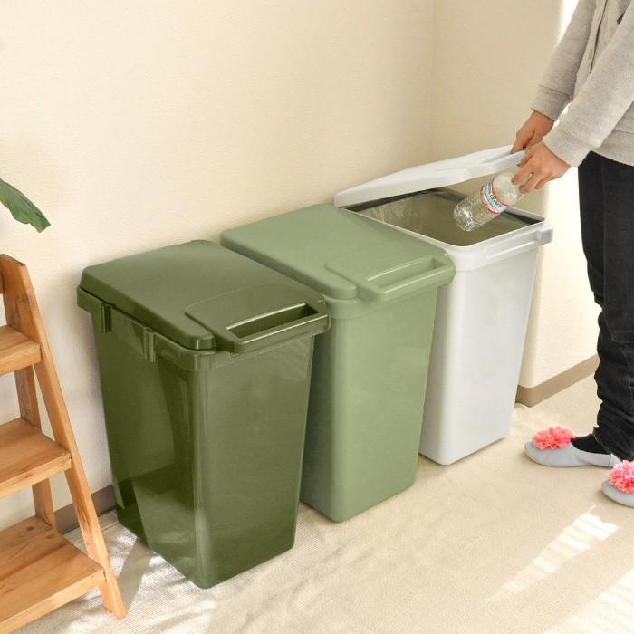 ゴミ箱 45リットル おしゃれ 屋外 分別 2個セット 日本製 ごみ箱
