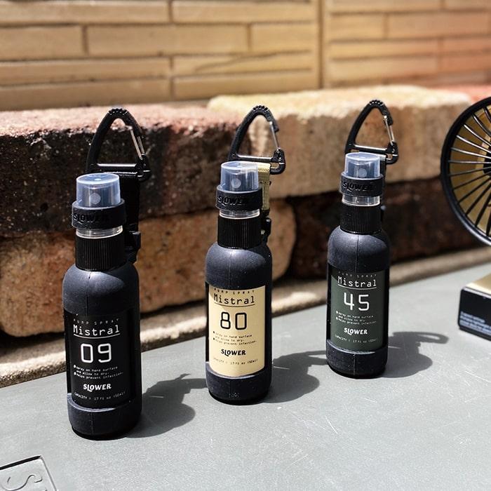 SLOWER PUMP SPRAY Mistral 3本セット アルコール消毒液対応 スプレー