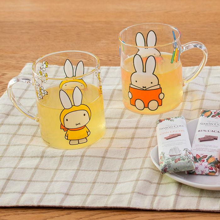 Miffy ミッフィー マグカップ 4個セット グッズ 耐熱ガラスマグ miffy 