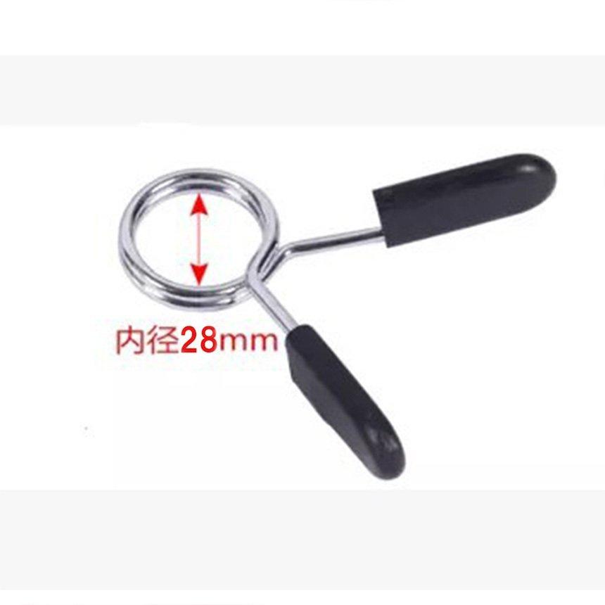 黒 スプリング 4個セット スプリングカラー 4個セット 28mm用 バーベルプレート止め クリップ式