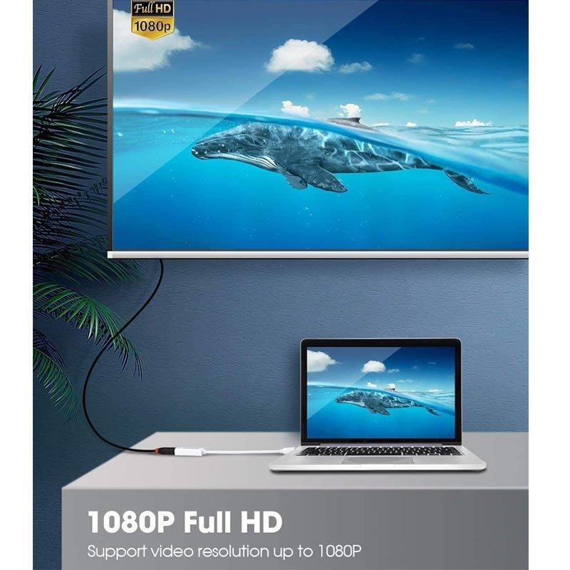 Mini DisplayPort HDMI 変換アダプタ Thunderbolt to 1080P Full