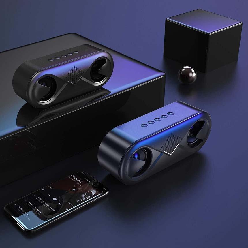 爆買 スピーカー ワイヤレススピーカーbluetooth5.0 マイク搭載 高音質