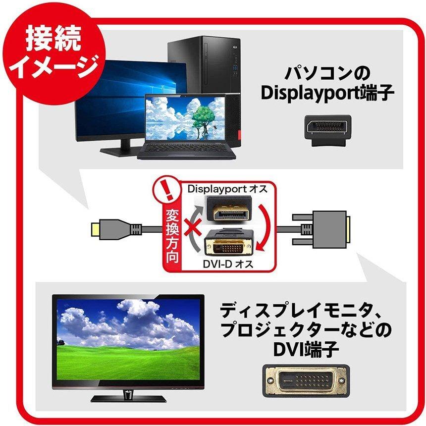 DisplayPort DVI 変換 ケーブル 1.8m ディスプレイポート DVI 変換 DP to DVI(24+1 24+5) オス オス 1080P 60Hz フルHD 金メッキ 送料無料｜anami-store｜03