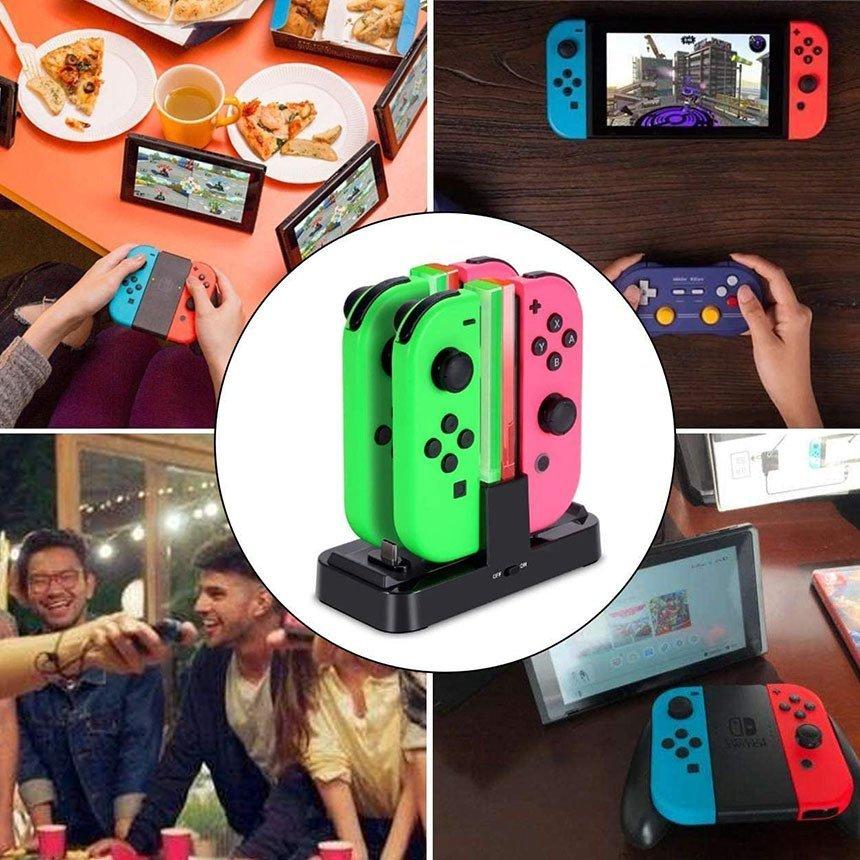Nintendo Switch 青/赤 Joy-Conとスイッチの充電器 Switch スイッチ ジョイコン Joy-Con 充電器 コントローラー