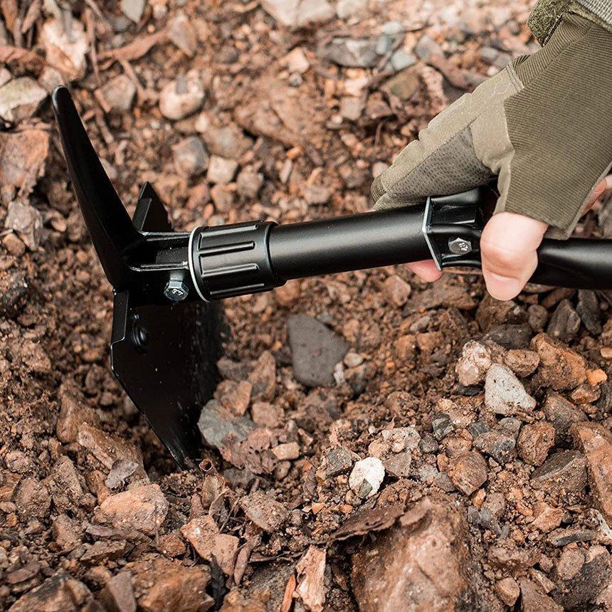 爆買 シャベル スコップ 多機能 折り畳み 車載スコップ ミニ ツルハシ