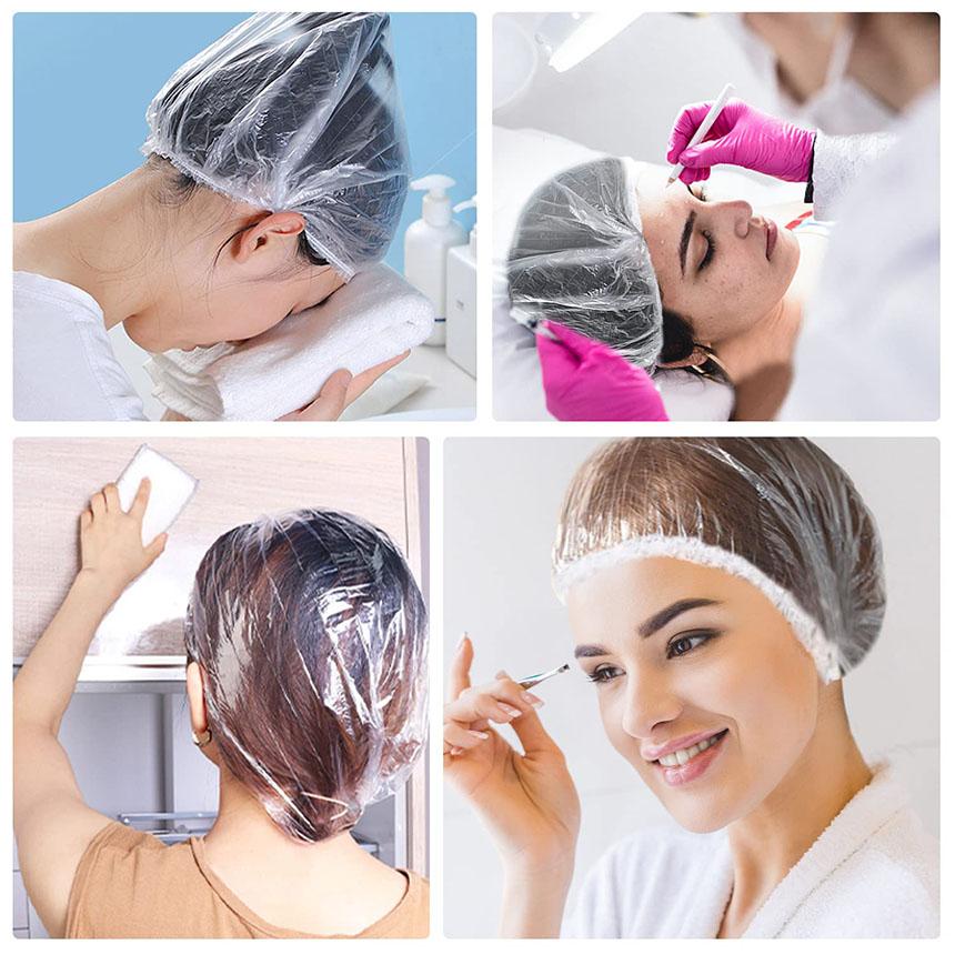シャワーキャップ 使い捨て 大きめ ヘアキャップ 100枚 ヘアーキャップ 