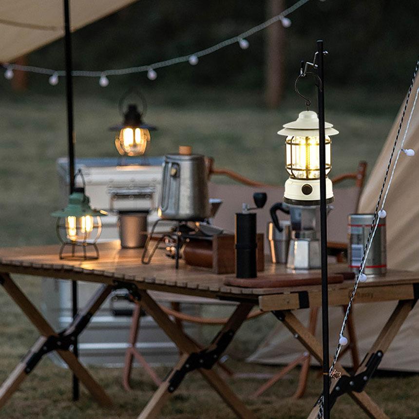爆買 ランタン 屋外 おしゃれ LED レトロ 無段階調光 USB充電式 小型
