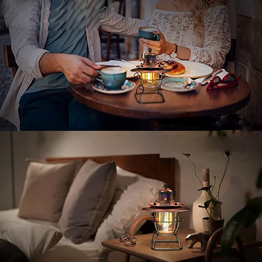 ランタン 充電式 屋外 おしゃれ LEDランタン レトロ 無段階調光