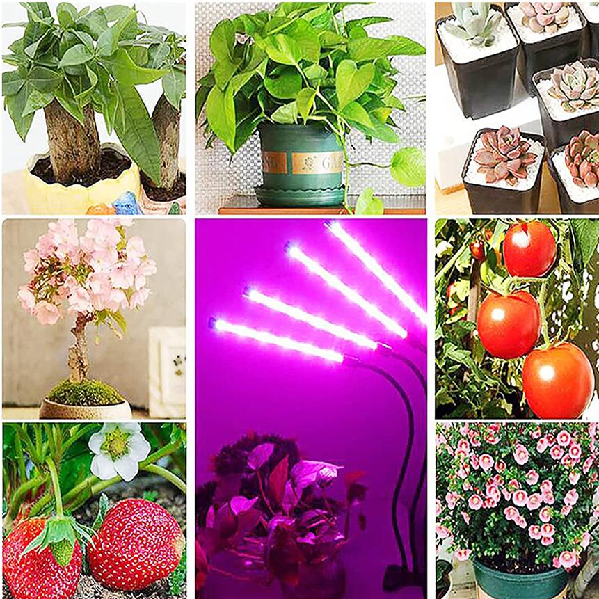 LED植物育成ライトセット 植物育成ライト 植物育成ランプ LED植物育成灯 室内栽培ランプ 3つ照明
