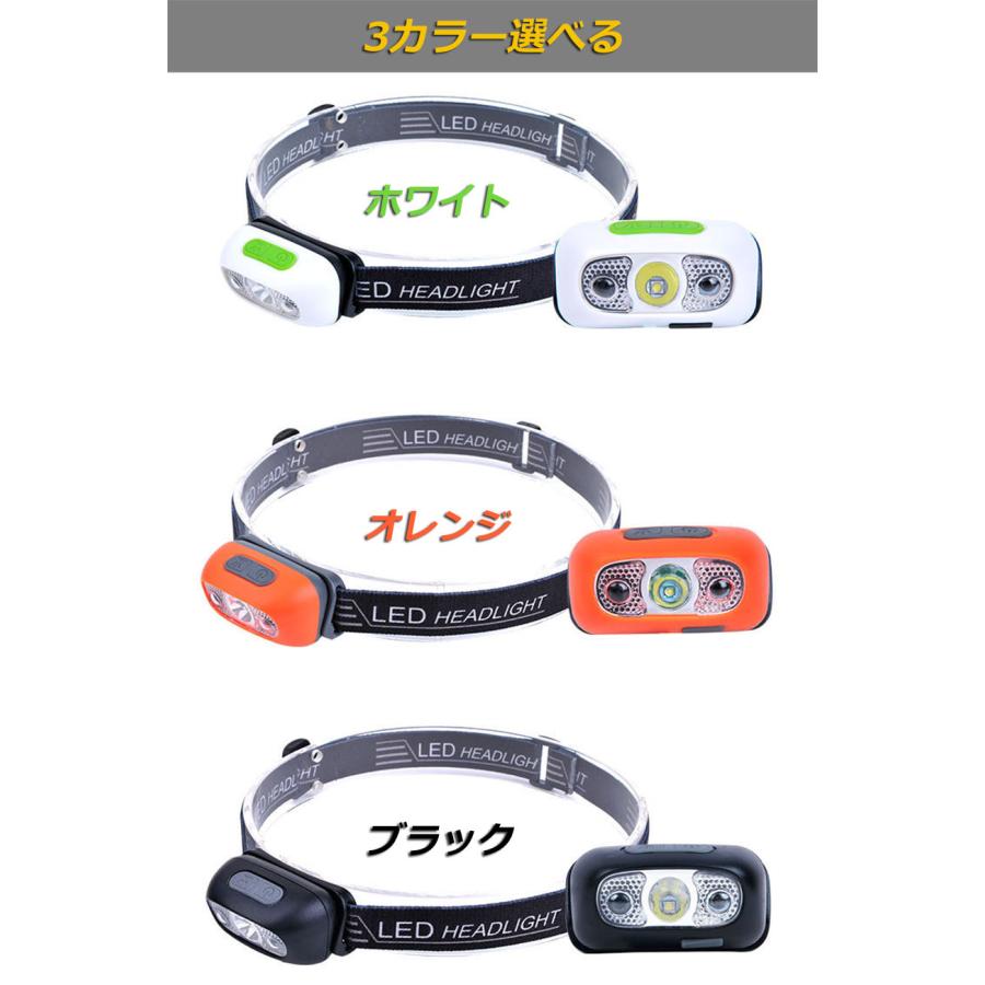 ヘッドライト ledヘッドライト 充電式 USB 3個セット ヘッドランプ 角度調整可 4種点灯モード 超軽量 高輝度 アウトドア用 ヘッドライト I｜anami-store｜11