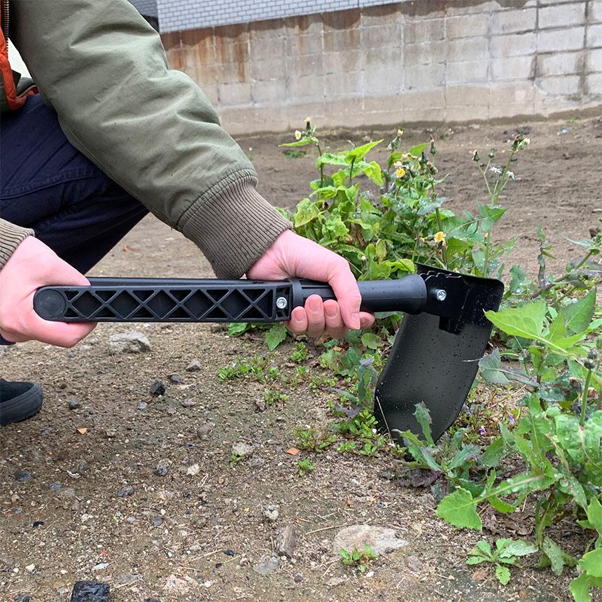 爆買 シャベル スコップ 折り畳みシャベル 園芸用スコップ 多機能 折り畳み 車載スコップ ミニ 鍬 アウトドア キャンプ専用 軽量 土掘り ...