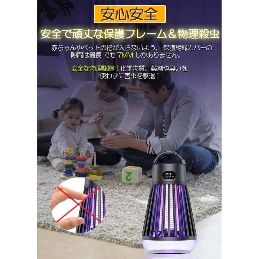 電撃殺虫器 電撃殺虫機 3台セット 電気蚊取り器 捕虫器 UV光源誘引式 