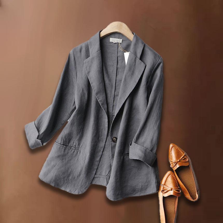 爆買 七分丈ジャケット リネンジャケット 2枚セット クロップドリネン