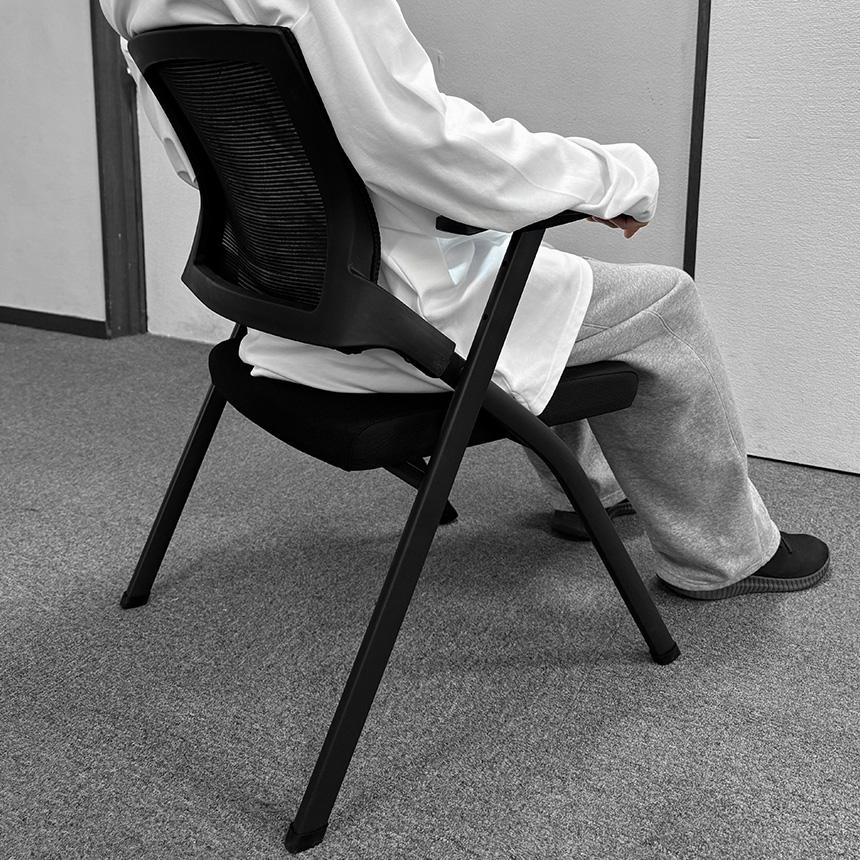 折りたたみ椅子 完成品 折りたたみチェア 4脚セット 背付き 組み立て不要 軽量 コンパクト 収納 会議 収納 パイプ椅子 パイプイス ミーティングチ｜anami-store｜12