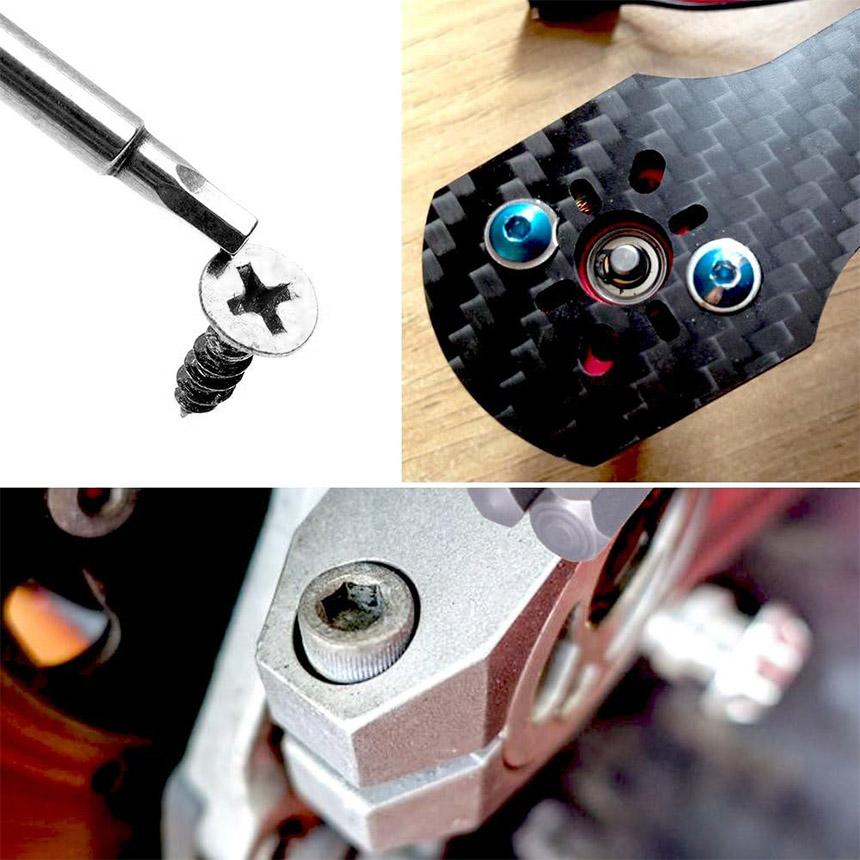六角ビット 8ピース 6.35mm 8サイズ入り ドライバービット 8サイズ