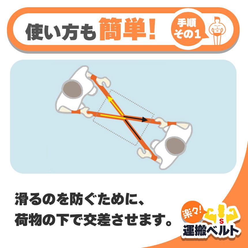 運搬ベルト 2本1組 引越し 引っ越し 作業用 運搬用 引っ越し用