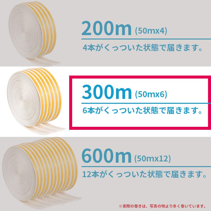 隙間テープ すきま風防止 300m 防音パッキン 気密 冷暖房効率アップ 窓