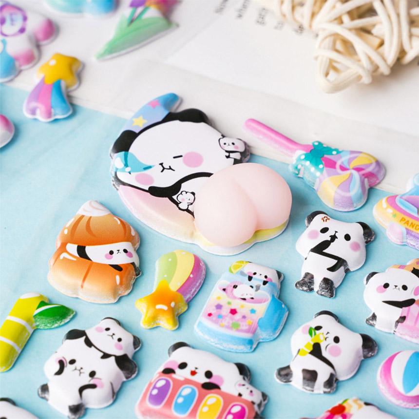 おしりシール 全6種類 2枚セット 3D 立体 シール お尻 ぷっくり