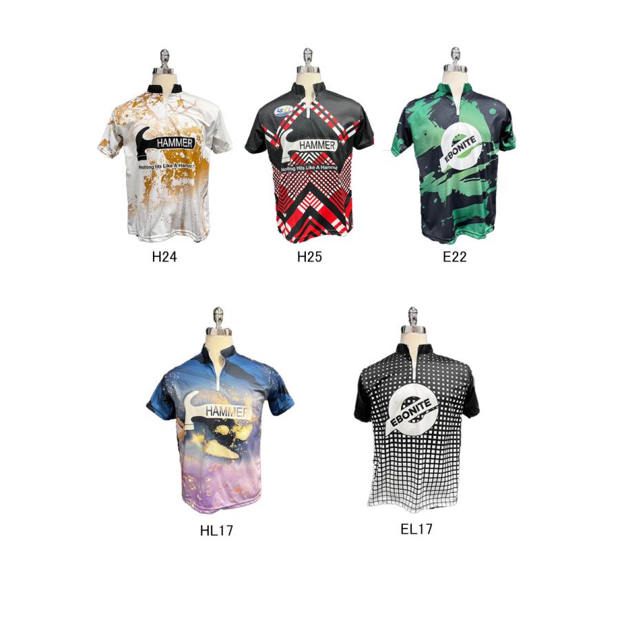 6995円 クリスマス特集22 Ebonite Hammer ボウリングウェア ハイファイブシャツ E22 H24 H25 El17 Hl17