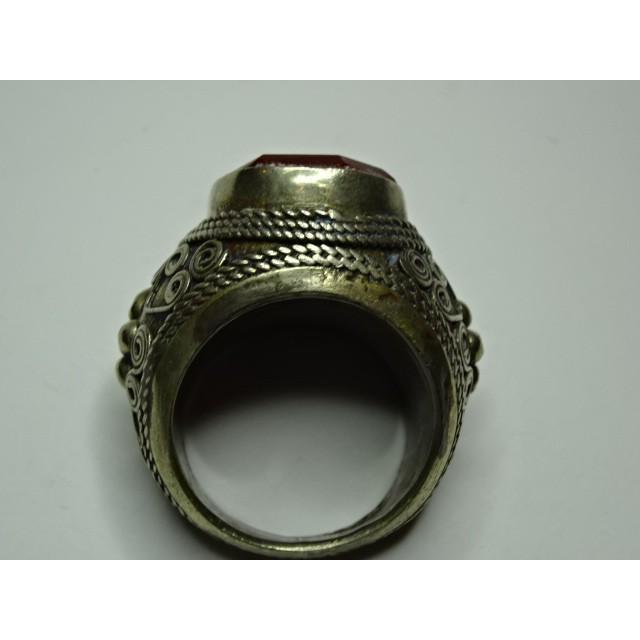 アフガニスタンのリング(カーネリアン馬・大) : アジア民芸亜南 - 通販