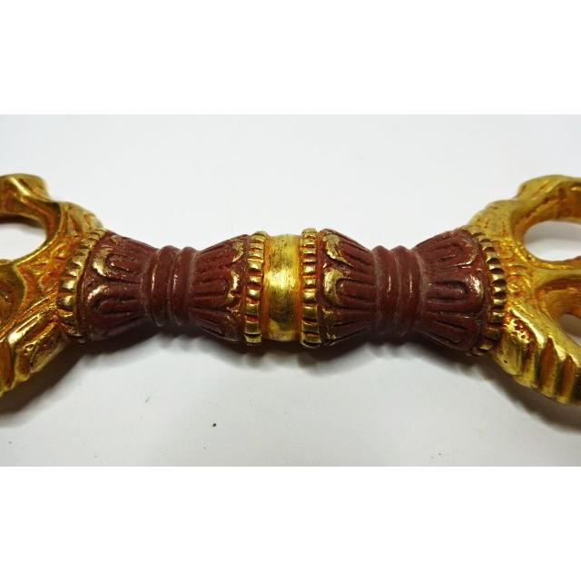 新品 未使用 法具 24金張 五鈷杵 ヴァジュラ 希少特大 サイズ約23㎝29