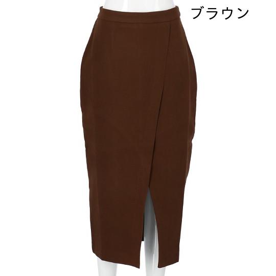 フロントスリットスカートアナップ Anap レディース ボトムス 茶 黒