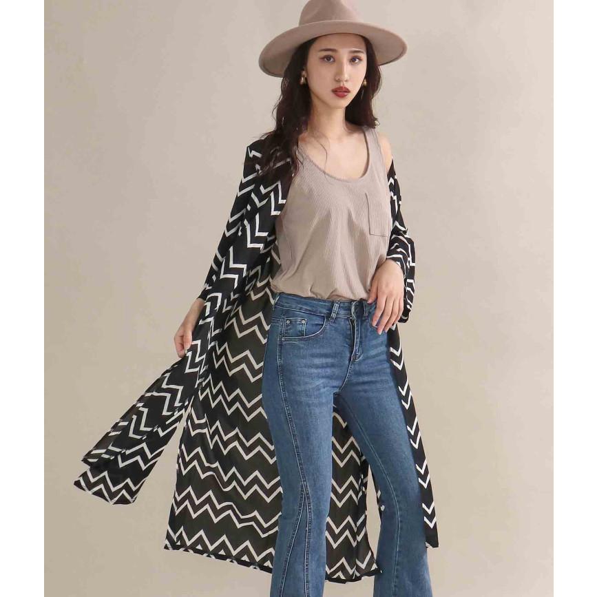 ギザギザロングカーディガン シフォン カーディガン ロングカーディガン ロングガウン スリット ライトアウター 羽織り ガウン ロング カーデ 長袖 Anap 通販 Paypayモール