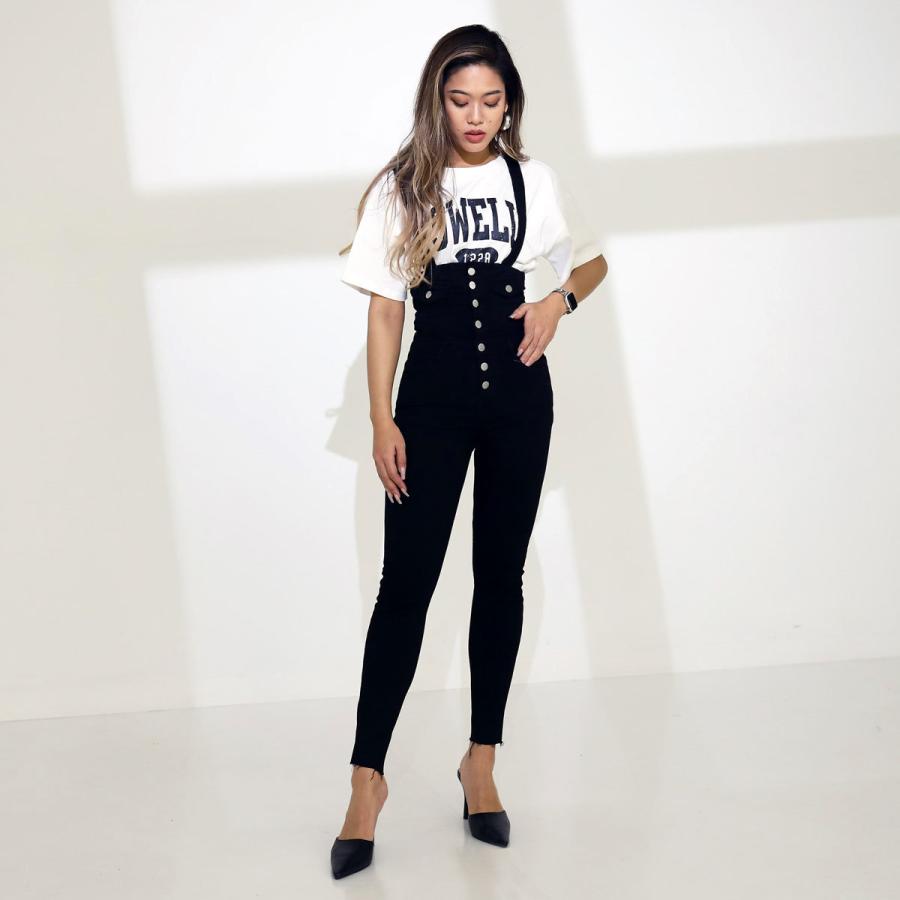 ブラックスキニーサロペット Anap アナップ ワンピース Anap 通販 Paypayモール