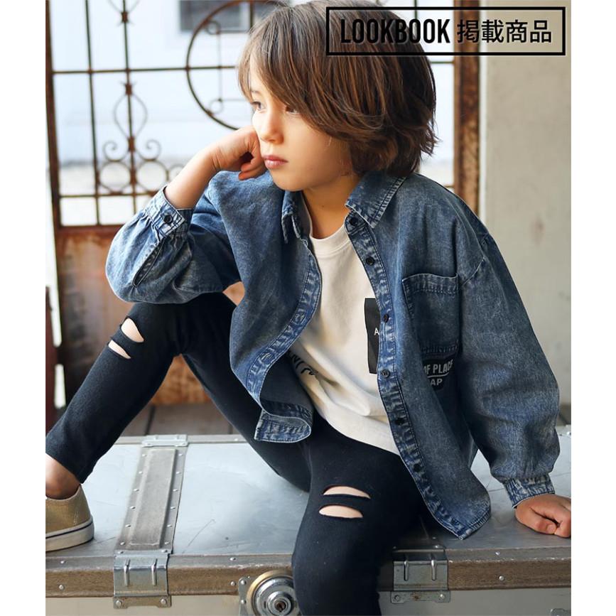 ケミカルデニムシャツ Anap Kids アナップキッズ トップス Anap 通販 Paypayモール