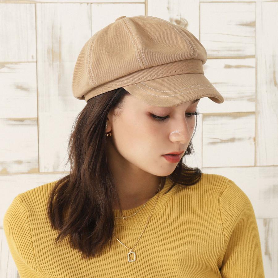 Chille チル ツイルステッチキャスケット メーカー直送 レディース 秋冬 その他 ハット アイボリー ベージュ ブルー Onesize ニット 帽 キャップ