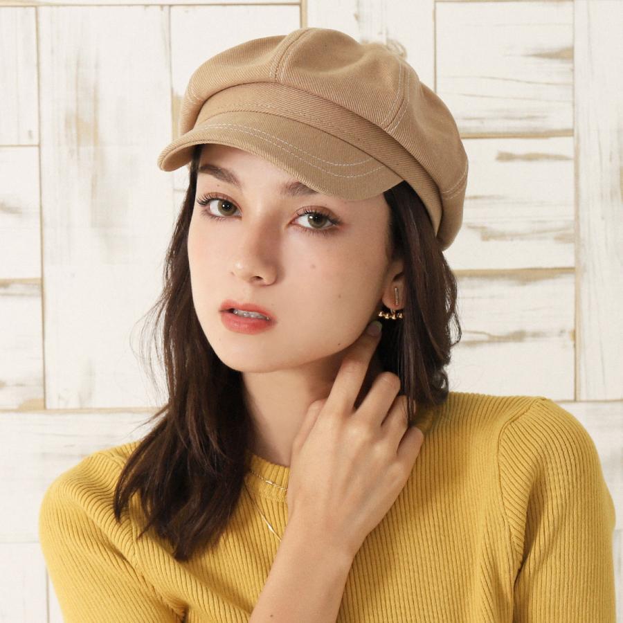 Chille チル ツイルステッチキャスケット メーカー直送 レディース 秋冬 その他 ハット アイボリー ベージュ ブルー Onesize ニット 帽 キャップ