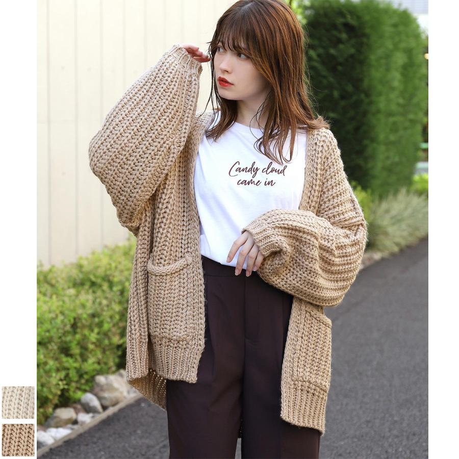 Chille チル ロービングざっくりカーディガン レディース 秋冬 アウター カーディガン アイボリー ベージュ Onesize Anap 通販 Paypayモール
