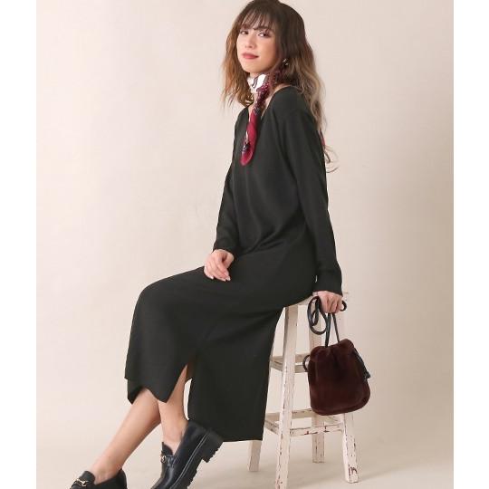 カシミヤタッチvネックゆるワンピース Anap アナップ ニットワンピ ロング Vネック ニット ワンピース マキシワンピ 長袖 ロングワンピ 無地 Anap 通販 Paypayモール