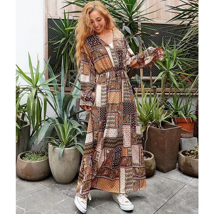 デザインvネックロングワンピース Anap Mimpi アナップミンピ ワンピース Anap 通販 Paypayモール