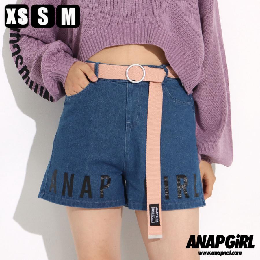ベルト付裾ロゴショートパンツ Anap Girl アナップガール ボトムス Anap 通販 Paypayモール