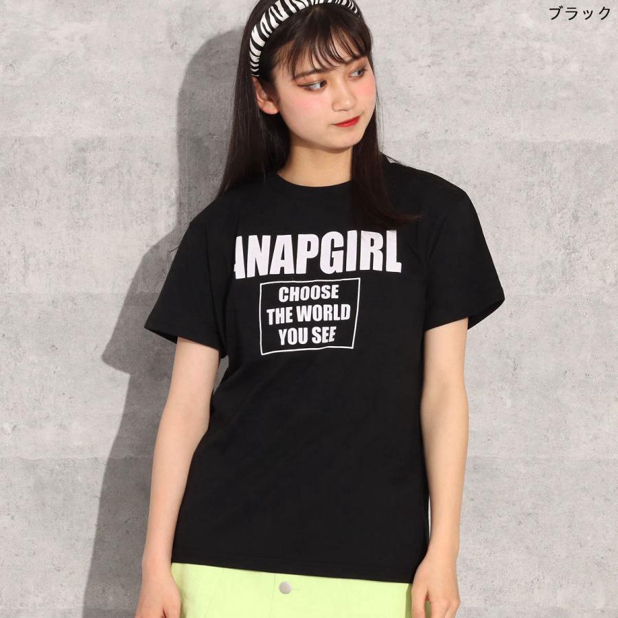 ロゴボックスtシャツ Tシャツ プリントtシャツ ロゴt ティーシャツ トップス カットソー 半袖 女の子 ティーンズ 中学生 韓国 ファッション Anap 通販 Paypayモール