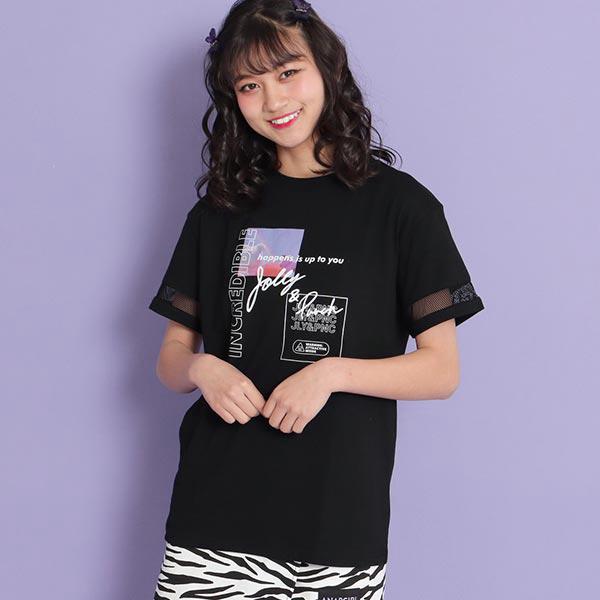 ジョリー パンチ袖メッシュtシャツ Anap Girl アナップガール トップス Anap 通販 Paypayモール