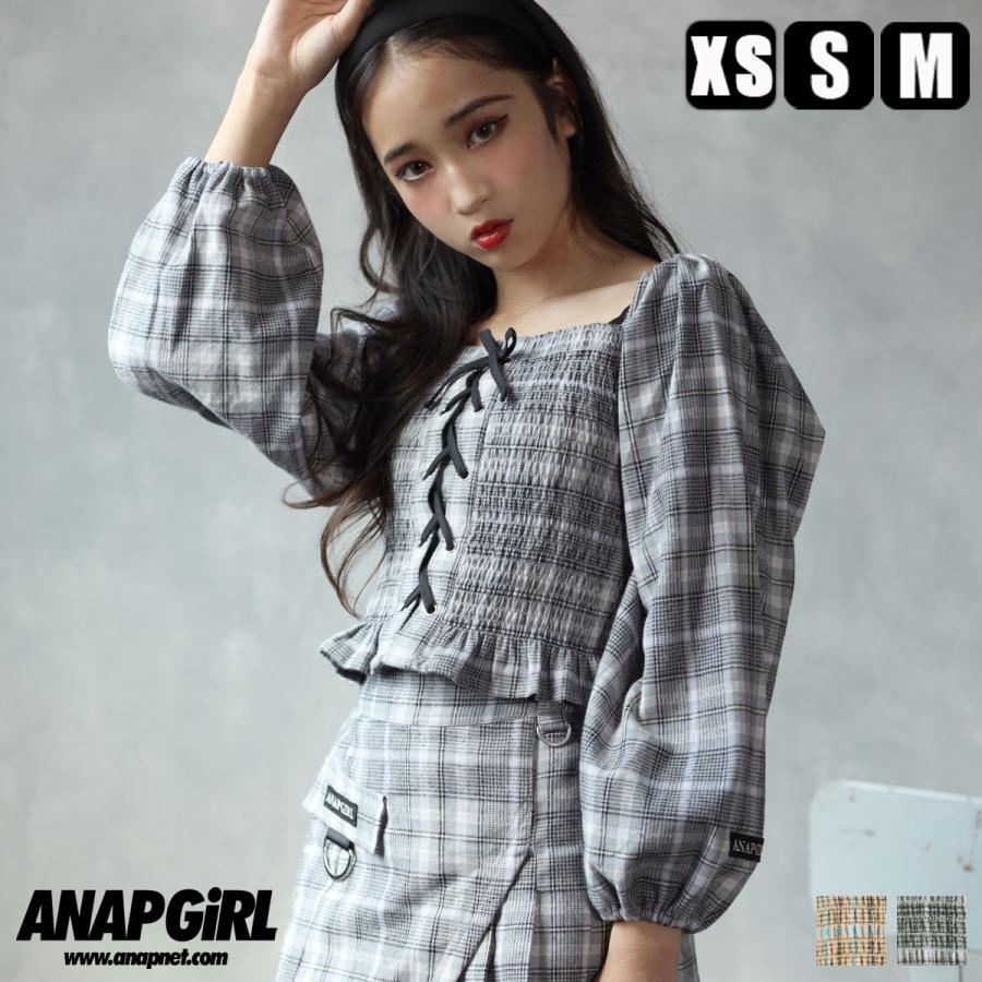 チェック柄スピンドルトップス Anap Girl アナップガール トップス Anap 通販 Paypayモール