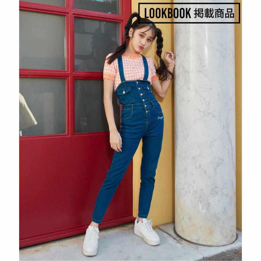 スキニーデザインサロペット Anap Girl アナップガール ワンピース 当社の Girl